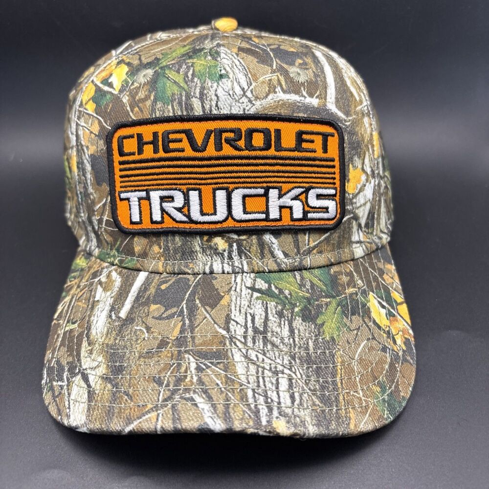 Chevrolet Trucks Chevy Snapback Hat Mens One Size Camouflage Adjustable Cap